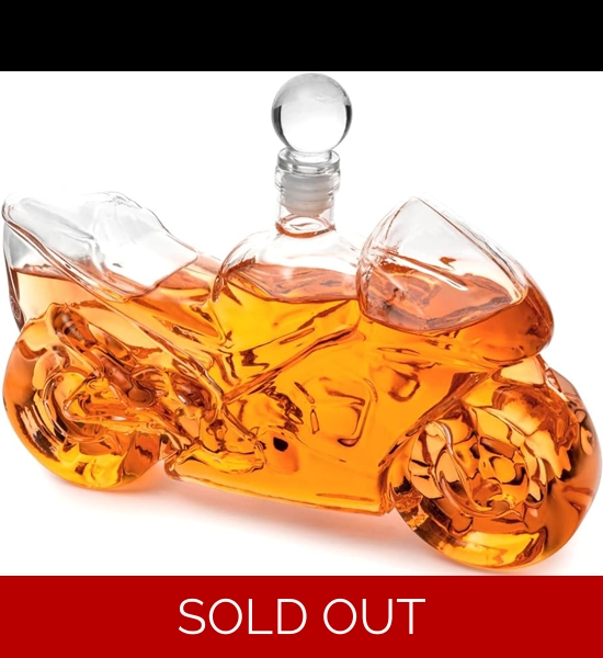 Motorcycle Whiskey Decanter 750 ml.